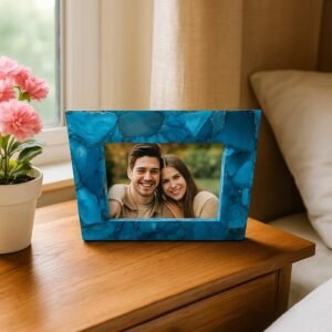 Blue Agate Photo Frame